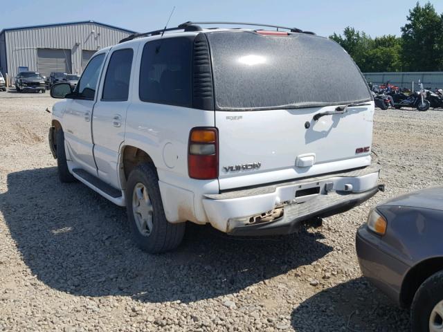 1GKEK63U11J241664 - 2001 GMC YUKON DENA WHITE photo 3