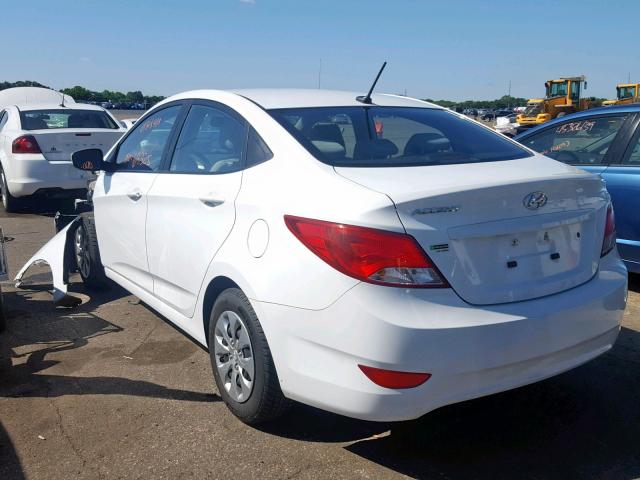 KMHCT4AEXHU194526 - 2017 HYUNDAI ACCENT SE WHITE photo 3