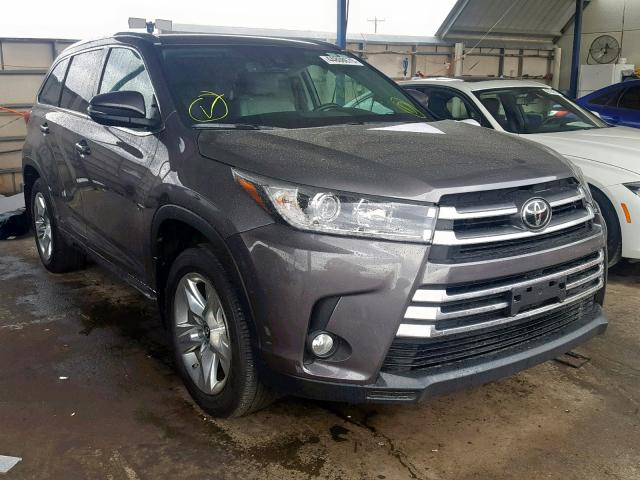 5TDDZRFH2HS368939 - 2017 TOYOTA HIGHLANDER GRAY photo 1