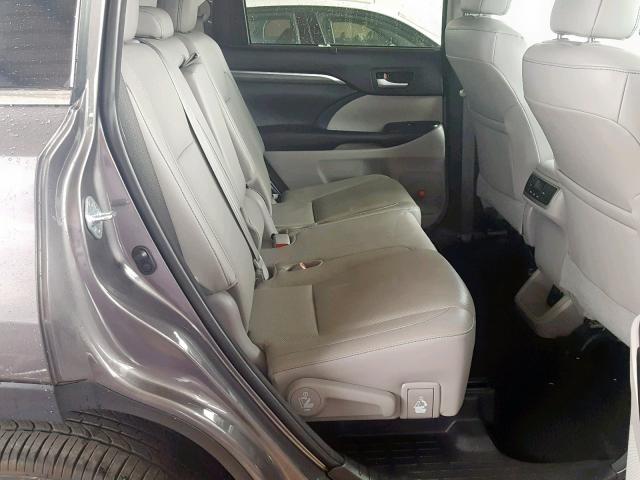 5TDDZRFH2HS368939 - 2017 TOYOTA HIGHLANDER GRAY photo 6