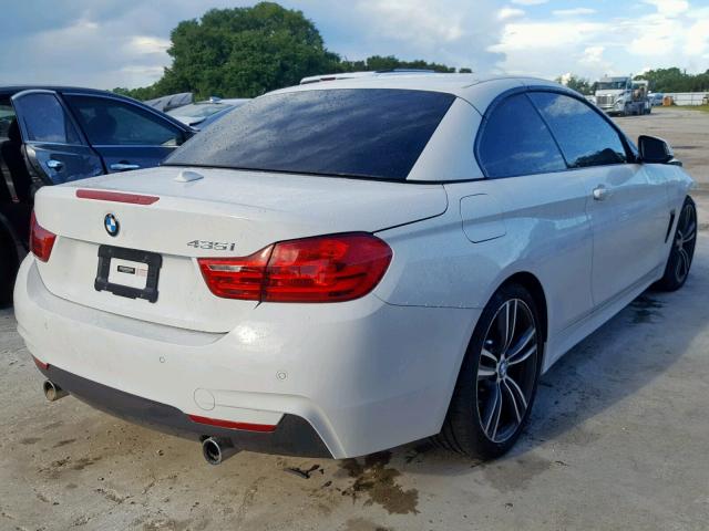 WBA3T3C51G5A41554 - 2016 BMW 435 I WHITE photo 4