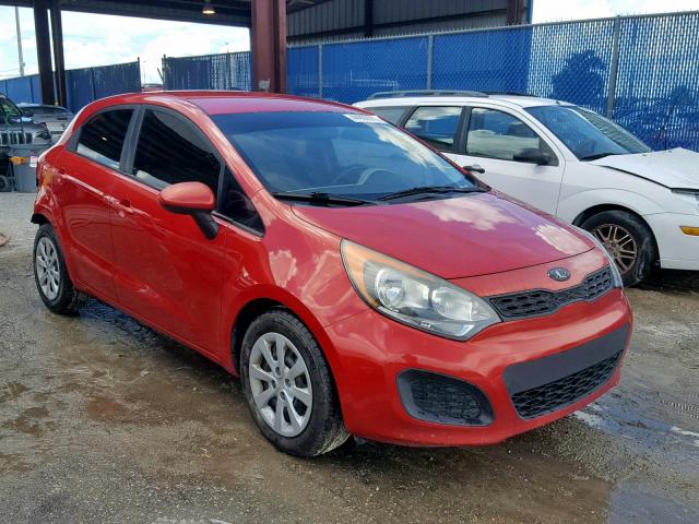 KNADM5A32C6012841 - 2012 KIA RIO LX RED photo 1