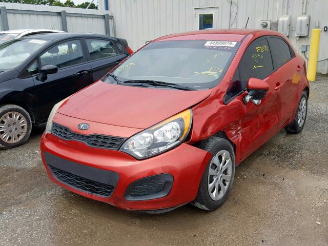 KNADM5A32C6012841 - 2012 KIA RIO LX RED photo 2