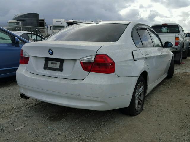 WBAVC53548F008366 - 2008 BMW 328 I SULE WHITE photo 4