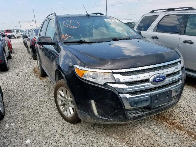 2FMDK3JCXDBA31696 - 2013 FORD EDGE SEL BLACK photo 1