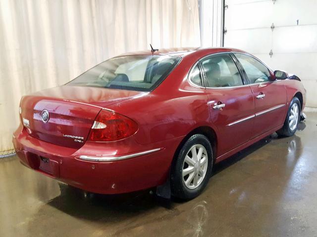 2G4WD582461195997 - 2006 BUICK LACROSSE C MAROON photo 4