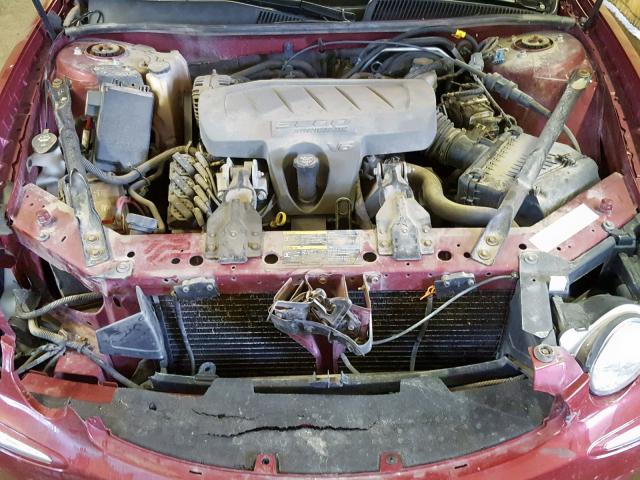 2G4WD582461195997 - 2006 BUICK LACROSSE C MAROON photo 7