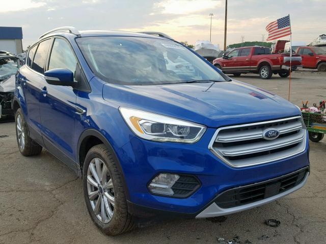 1FMCU9J97JUB30883 - 2018 FORD ESCAPE TIT BLUE photo 1