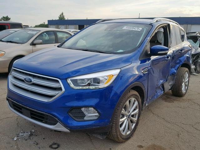 1FMCU9J97JUB30883 - 2018 FORD ESCAPE TIT BLUE photo 2