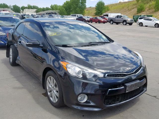 KNAFX6A81E5173885 - 2014 KIA FORTE EX BLACK photo 1