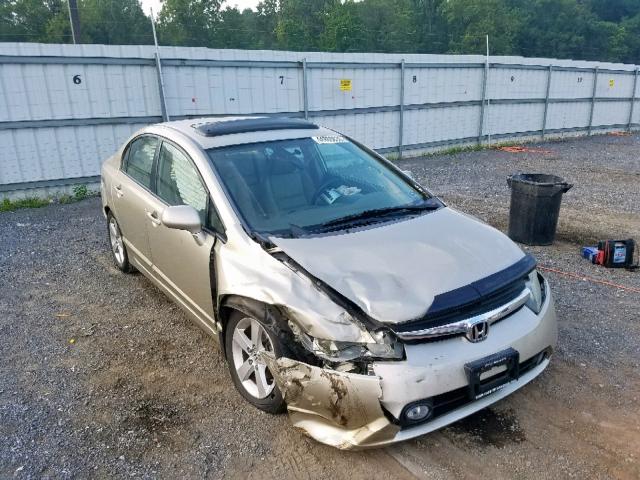 1HGFA16978L072666 - 2008 HONDA CIVIC EXL GOLD photo 1