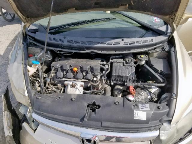 1HGFA16978L072666 - 2008 HONDA CIVIC EXL GOLD photo 7