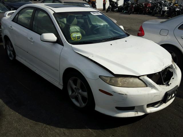 1YVHP80D445N09334 - 2004 MAZDA 6 S WHITE photo 1