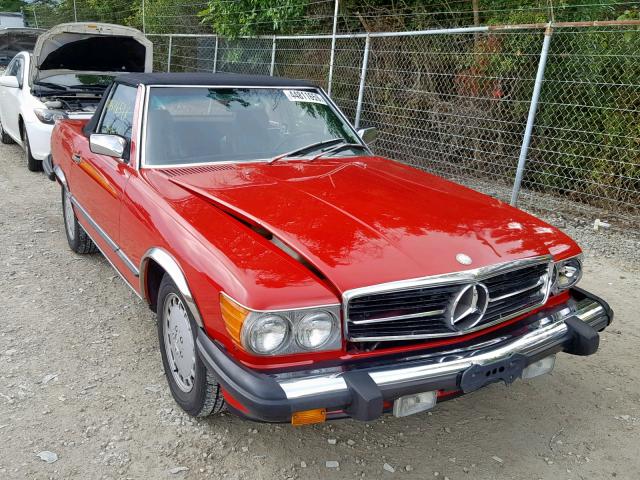 WDBBA48D5JA079552 - 1988 MERCEDES-BENZ 560 SL RED photo 1