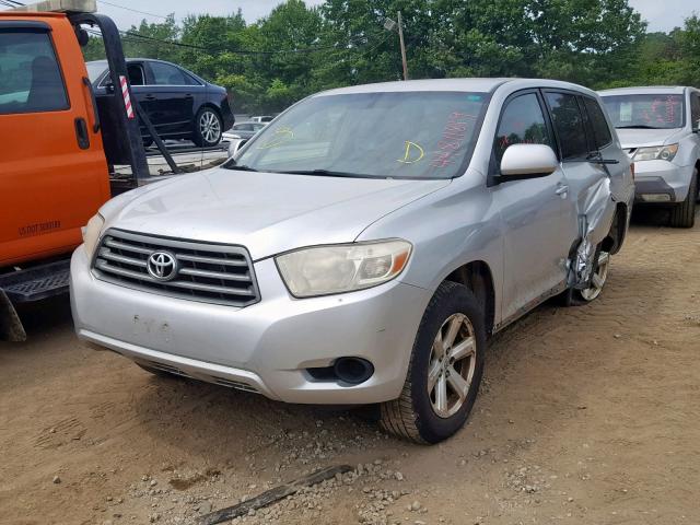 JTEES41A682029240 - 2008 TOYOTA HIGHLANDER SILVER photo 2