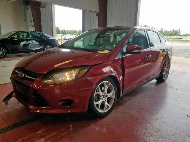 1FADP3J2XEL347085 - 2014 FORD FOCUS TITA RED photo 2