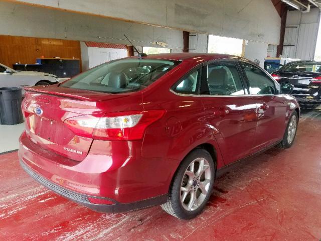 1FADP3J2XEL347085 - 2014 FORD FOCUS TITA RED photo 4