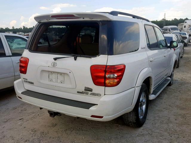 5TDBT48A33S202546 - 2003 TOYOTA SEQUOIA LI WHITE photo 4