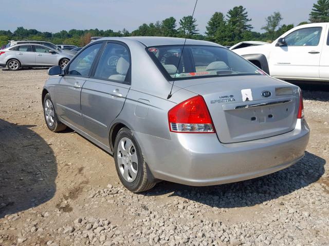 KNAFE222095652765 - 2009 KIA SPECTRA EX SILVER photo 3