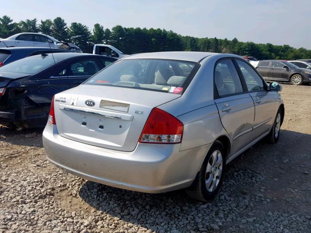 KNAFE222095652765 - 2009 KIA SPECTRA EX SILVER photo 4