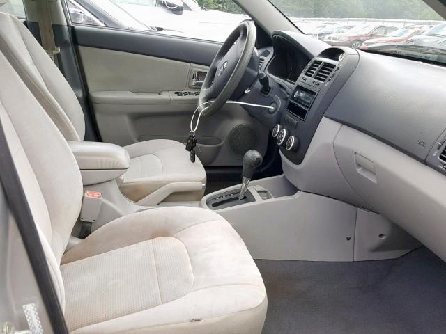 KNAFE222095652765 - 2009 KIA SPECTRA EX SILVER photo 5