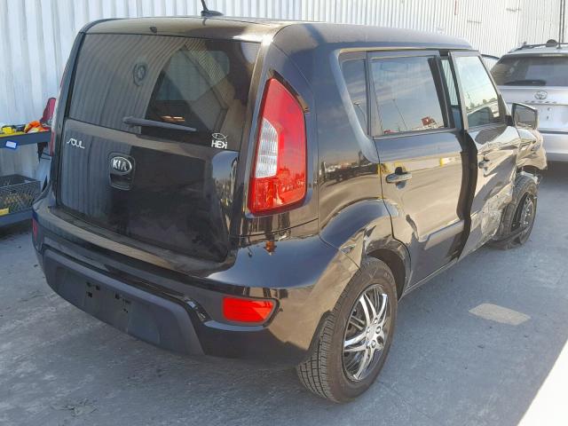 KNDJT2A56D7621094 - 2013 KIA SOUL BLACK photo 4