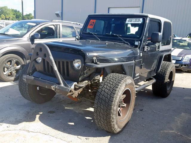 1J4FA39SX6P737603 - 2006 JEEP WRANGLER X BLACK photo 2