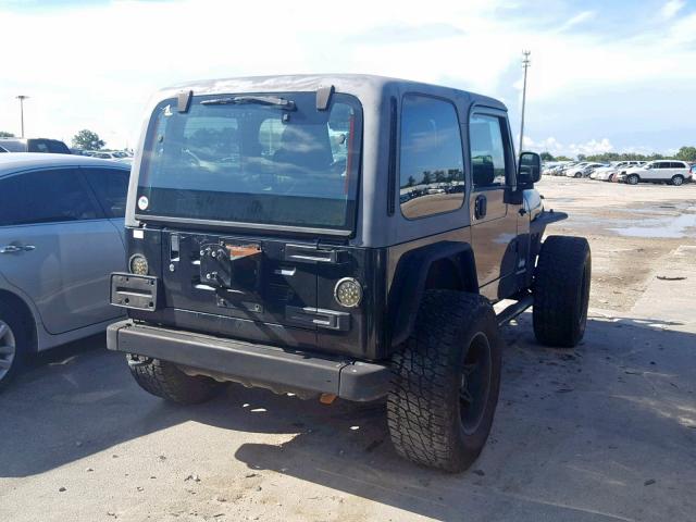 1J4FA39SX6P737603 - 2006 JEEP WRANGLER X BLACK photo 4