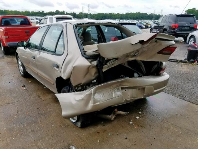 1G1JF5240Y7258062 - 2000 CHEVROLET CAVALIER L TAN photo 3