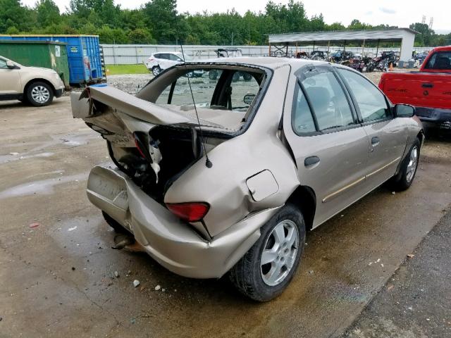 1G1JF5240Y7258062 - 2000 CHEVROLET CAVALIER L TAN photo 4