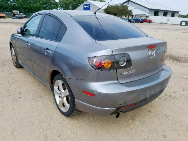 JM1BK323661422109 - 2006 MAZDA 3 S GRAY photo 3