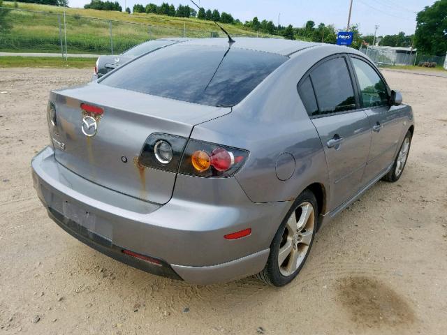 JM1BK323661422109 - 2006 MAZDA 3 S GRAY photo 4