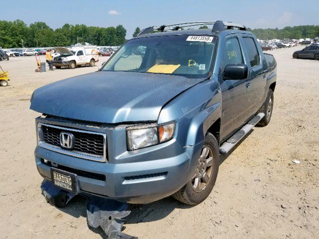 2HJYK16348H512867 - 2008 HONDA RIDGELINE BLUE photo 2