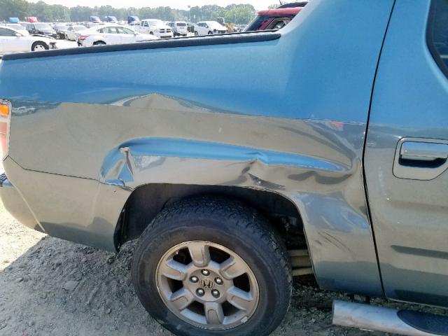 2HJYK16348H512867 - 2008 HONDA RIDGELINE BLUE photo 9