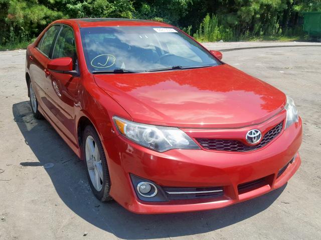 4T1BF1FK5CU595927 - 2012 TOYOTA CAMRY BASE RED photo 1