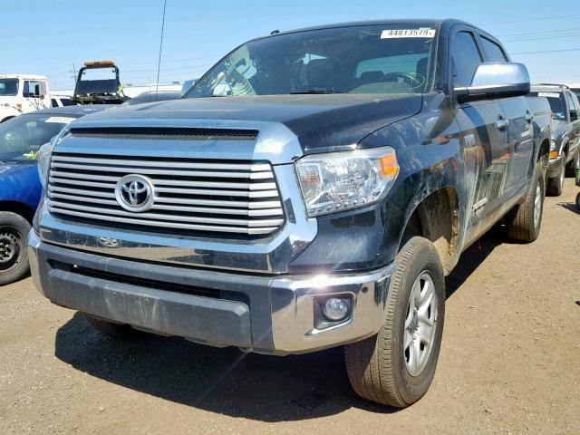 5TFHY5F10EX356617 - 2014 TOYOTA TUNDRA CRE BLACK photo 2