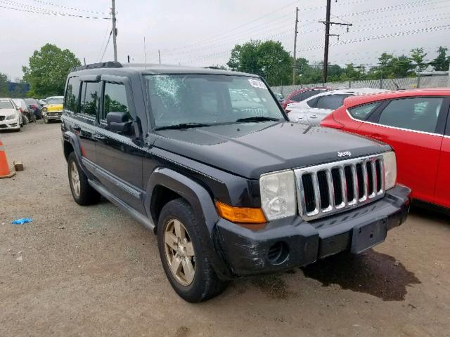 1J8HG48K67C505523 - 2007 JEEP COMMANDER შავი ფოტო 1