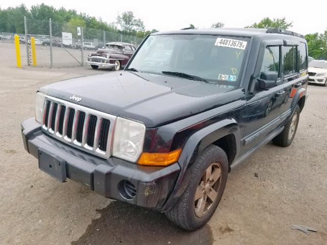 1J8HG48K67C505523 - 2007 JEEP COMMANDER შავი ფოტო 2