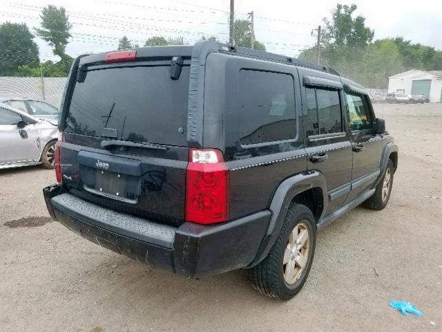 1J8HG48K67C505523 - 2007 JEEP COMMANDER შავი ფოტო 4