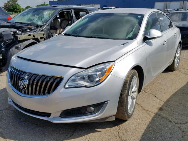 2G4GN5EX4F9185926 - 2015 BUICK REGAL PREM SILVER photo 2