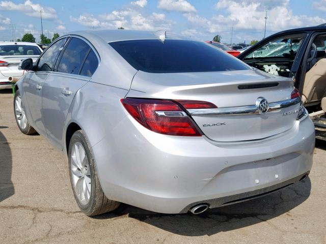 2G4GN5EX4F9185926 - 2015 BUICK REGAL PREM SILVER photo 3