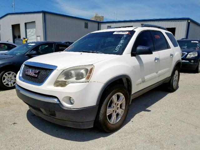 1GKER13798J156185 - 2008 GMC ACADIA SLE WHITE photo 2