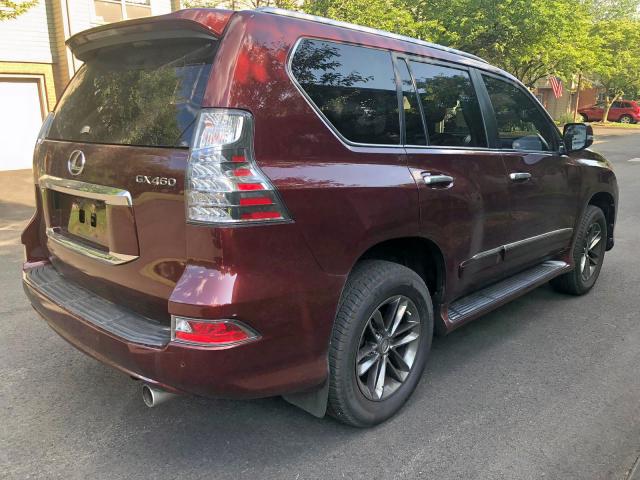 JTJJM7FX9F5105487 - 2015 LEXUS GX PREMIUM MAROON photo 4