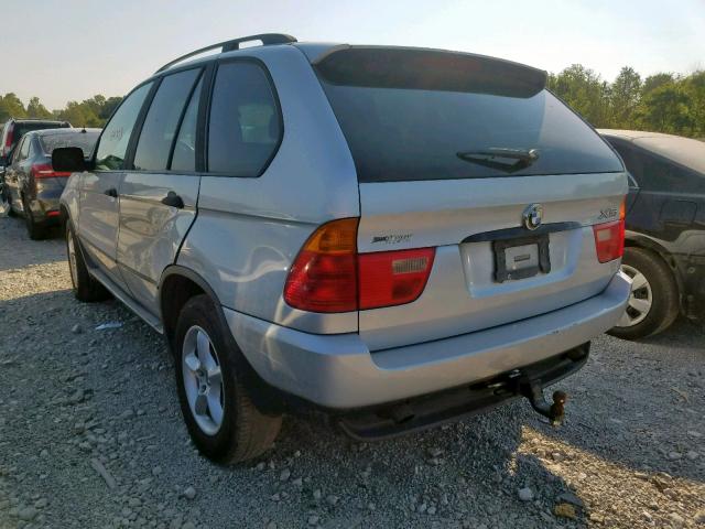 WBAFA53571LP24910 - 2001 BMW X5 3.0I SILVER photo 3