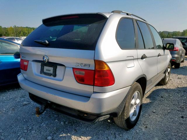 WBAFA53571LP24910 - 2001 BMW X5 3.0I SILVER photo 4