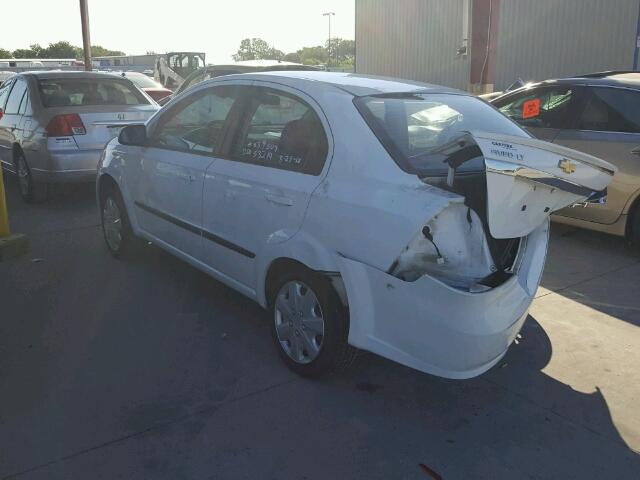 KL1TG5DE3BB239309 - 2011 CHEVROLET AVEO LT WHITE photo 3