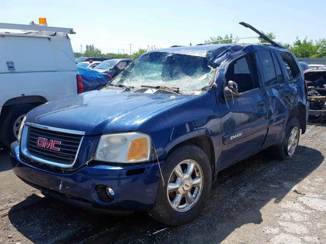 1GKDT13SX32117724 - 2003 GMC ENVOY BLUE photo 2