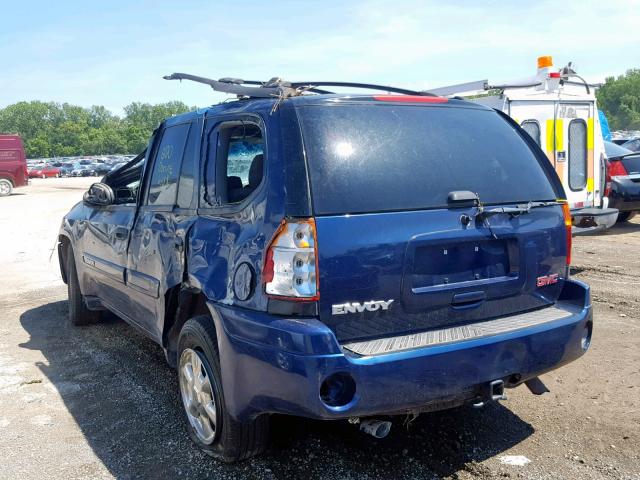 1GKDT13SX32117724 - 2003 GMC ENVOY BLUE photo 3