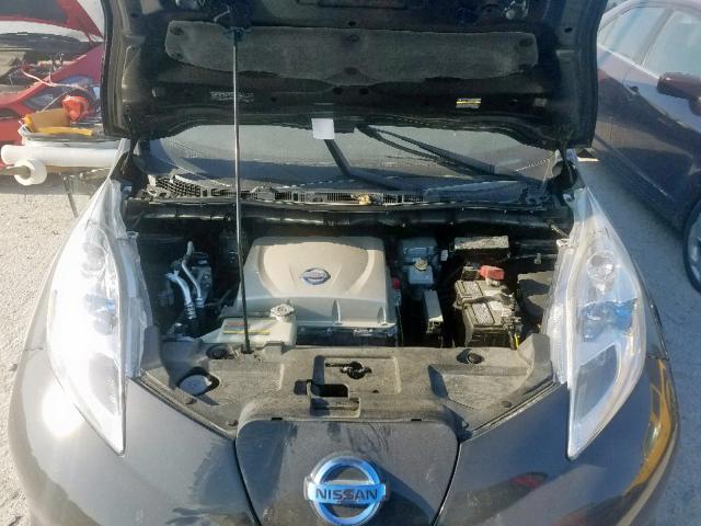 1N4AZ0CP7FC326958 - 2015 NISSAN LEAF S BLACK photo 7