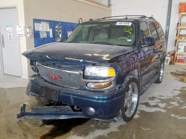 1GKEK63U35J234401 - 2005 GMC YUKON DENA BLUE photo 2